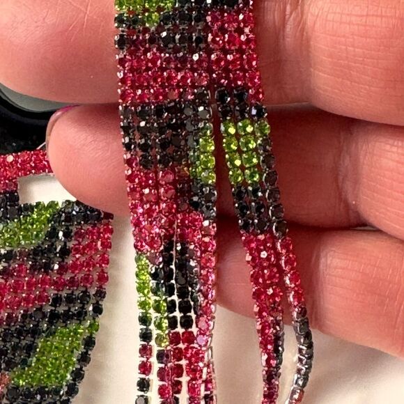 Zara Rhinestone Earrings - Picture 6 of 11